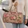 Blush Rose And Vine Florals For Romantic Travel And Weekend Getaways Quilted Weekend Bag - 2