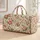 Vintage Rose Sprigs for Coastal Weekend Escapes and Romantic Getaway Travel Lovers Quilted Weekend Bag - 1