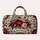 Burgundy Peonies and Emerald Dots for Coastal Getaways and Relaxed Weekend Escapes Quilted Weekend Bag - 6