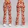 Red Ivory Diamond Checks With Dainty Blooms for Yoga and Weekend Outings Leggings - 9