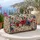 Red And Blue Garden Florals For Relaxed Weekend Escapes And Sunlit Resort Getaways Quilted Weekend Bag - 5