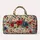 Red And Blue Garden Florals For Relaxed Weekend Escapes And Sunlit Resort Getaways Quilted Weekend Bag - 6