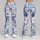Blue Watercolor Wildflowers for Yoga, Pilates, and Everyday Studio-to-Street Style Leggings - 9