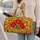 Crimson Poppy Garden and Wildflowers for Coastal Getaways and Weekend Escapes Quilted Weekend Bag - 2