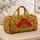 Crimson Poppy Garden and Wildflowers for Coastal Getaways and Weekend Escapes Quilted Weekend Bag - 4