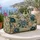 Teal Wildflower Blooms for Weekend Travel, Garden Getaways and Relaxed Yoga Days Away Quilted Weekend Bag - 5