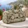 Ivory Rose And Sage Botanical Blooms For Garden Getaways And Relaxed Travel Days Quilted Weekend Bag - 5
