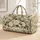 Ivory Rose And Sage Botanical Blooms For Garden Getaways And Relaxed Travel Days Quilted Weekend Bag - 1