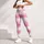 Pink Watercolor Stripes for Yoga, Pilates, and Relaxed Everyday Activewear for Women Leggings - 4
