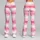 Pink Watercolor Stripes for Yoga, Pilates, and Relaxed Everyday Activewear for Women Leggings - 9