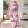 Pink Watercolor Stripes for Yoga, Pilates, and Relaxed Everyday Activewear for Women Leggings - 11