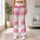 Pink Watercolor Stripes for Yoga, Pilates, and Relaxed Everyday Activewear for Women Leggings - 10