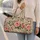 Blush Roses And Wildflower Botanicals For Tropical Beach Escapes And Weekend Getaways Quilted Weekend Bag - 2