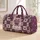 Purple Heart Patchwork for Romantic Beach Getaways and Relaxed Weekend Escapes Quilted Weekend Bag - 1