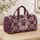 Purple Heart Patchwork for Romantic Beach Getaways and Relaxed Weekend Escapes Quilted Weekend Bag - 4
