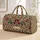Vintage Burgundy And Navy Florals For Romantic Road Trips And Weekend Getaways Quilted Weekend Bag - 1