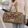 Vintage Burgundy And Navy Florals For Romantic Road Trips And Weekend Getaways Quilted Weekend Bag - 2