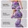 Lavender Violet Blossoms for Yoga, Running and Everyday Fitness Wear Leggings - 8