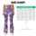 Lavender Violet Blossoms for Yoga, Running and Everyday Fitness Wear Leggings - 7