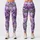 Lavender Violet Blossoms for Yoga, Running and Everyday Fitness Wear Leggings - 3