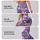 Lavender Violet Blossoms for Yoga, Running and Everyday Fitness Wear Leggings - 2