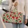 Strawberry Fruit Motif for Sunny Beach Days, Picnics, and Sweet Summer Getaways Quilted Weekend Bag - 2