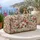 Ivory Rose Magnolia Florals for Beach Getaways and Relaxed Weekend Escapes Quilted Weekend Bag - 5