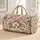 Ivory Rose Magnolia Florals for Beach Getaways and Relaxed Weekend Escapes Quilted Weekend Bag - 1