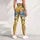 Mustard Blue Wildflowers for Pilates, Gym, And Everyday Wellness Leggings - 5