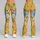 Mustard Blue Wildflowers for Pilates, Gym, And Everyday Wellness Leggings - 9