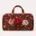 Raspberry Rose and Ivory Botanical Florals for Beach Holidays and Weekend Getaways Quilted Weekend Bag - 6