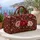 Raspberry Rose and Ivory Botanical Florals for Beach Holidays and Weekend Getaways Quilted Weekend Bag - 5