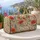 Vintage Coral Wildflowers and Olive Leaves for Beach Holidays and Relaxed Summer Travel Quilted Weekend Bag - 5