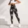 Charcoal Ivory Plaid for Pilates, Gym Workouts, and Everyday Athleisure Leggings - 5