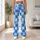 Blue And White Mosaic Checks For Yoga, Pilates And Everyday Activewear Leggings - 11
