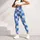 Blue And White Mosaic Checks For Yoga, Pilates And Everyday Activewear Leggings - 4