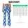 Blue And White Mosaic Checks For Yoga, Pilates And Everyday Activewear Leggings - 7