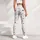 Ivory Charcoal Stars for Yoga, Pilates, and Everyday Casual Wear Leggings - 5