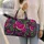 Violet Watermelon and Monstera Leaves for Tropical Beach Getaways and Summer Travel Quilted Weekend Bag - 2