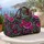 Violet Watermelon and Monstera Leaves for Tropical Beach Getaways and Summer Travel Quilted Weekend Bag - 5