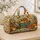 Sunflower Pumpkin Corn Harvest Scene for Autumn Getaways and Weekend Adventures Quilted Weekend Bag - 4