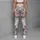Dusty Rose Peonies and Silver Foliage for Yoga, Pilates, and Everyday Active Living Leggings - 6