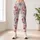 Dusty Rose Peonies and Silver Foliage for Yoga, Pilates, and Everyday Active Living Leggings - 4
