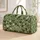 Sage Green Heart Leaf Vines for Peaceful Woodland Getaways and Weekend Travel Quilted Weekend Bag - 1