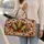 Autumn Corn And Berry Harvest For Cozy Farmhouse Getaways And Weekend Escapes Quilted Weekend Bag - 2