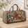 Vintage Botanical Florals for Weekend Getaways and Beach Days, For Nature Lovers Quilted Weekend Bag - 4