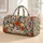 Vintage Botanical Florals for Weekend Getaways and Beach Days, For Nature Lovers Quilted Weekend Bag - 1