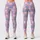 Pastel Daisy Check and Heart Motifs for Yoga Pilates and Everyday Outings Leggings - 3