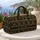 Black And Ivory Desert Geometric Bands For Sunlit Getaways And Everyday Travel Style Quilted Weekend Bag - 5