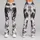 Galloping Horse Silhouettes for Equestrian Training and Everyday Activewear Leggings - 9